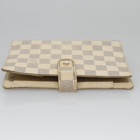 LOUIS VUITTON Damier Azur Agenda MM Day Planner Cover R20707 LV Auth BD009 - Picture 8 of 16